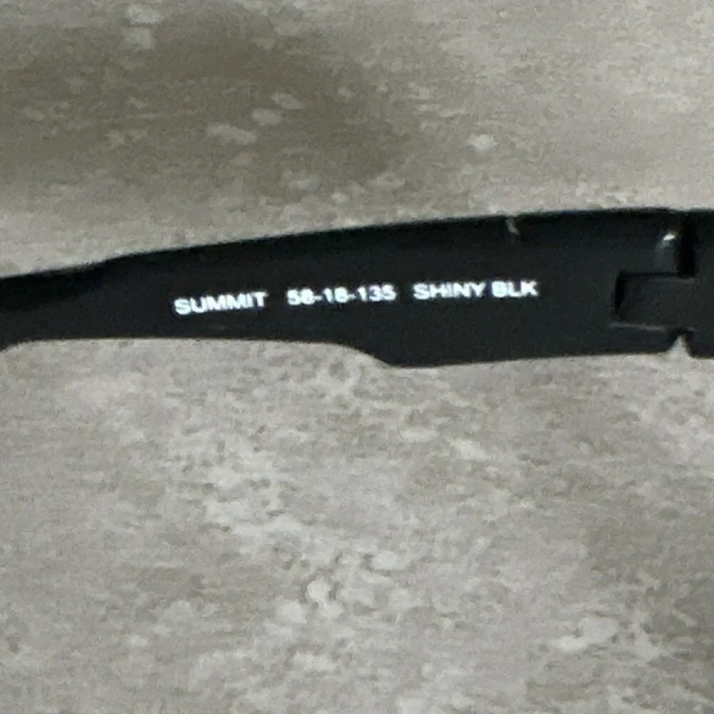Denali Summit Black Half Rim Rectangular Eyeglass Frames w/case 56-18-135